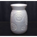 Ваза для цветов керамическая Астра белая ваза флора h22см , 24-523