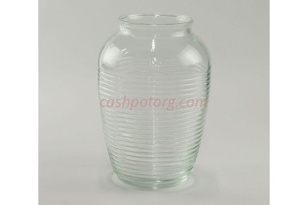 ваза 92-019 Луиза 2 прозрачная 24см, 5666